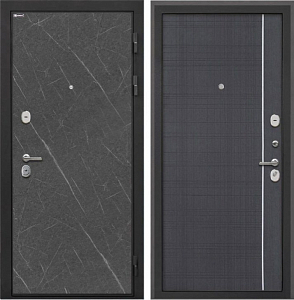 Товар Дверь Интекрон Сицилия Remix (фурнитура хром) Гранит лава DIS007189