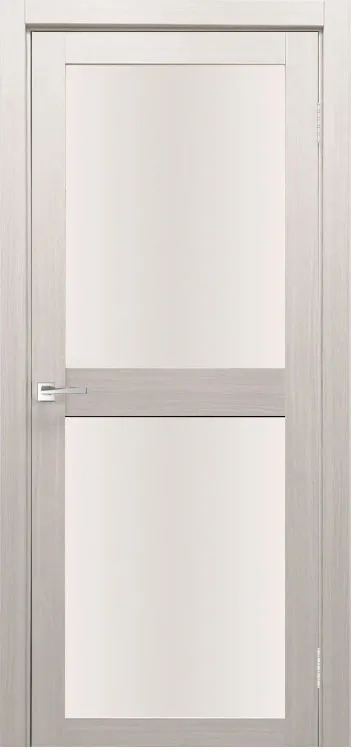Фото Межкомнатная дверь Легенда Z-6 тон Белая лиственница Остекление Сатинат белое